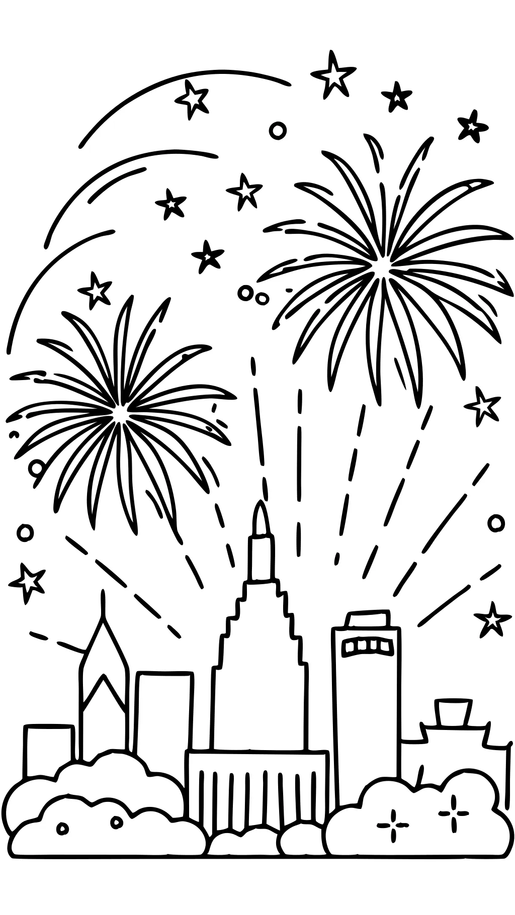 firework coloring page